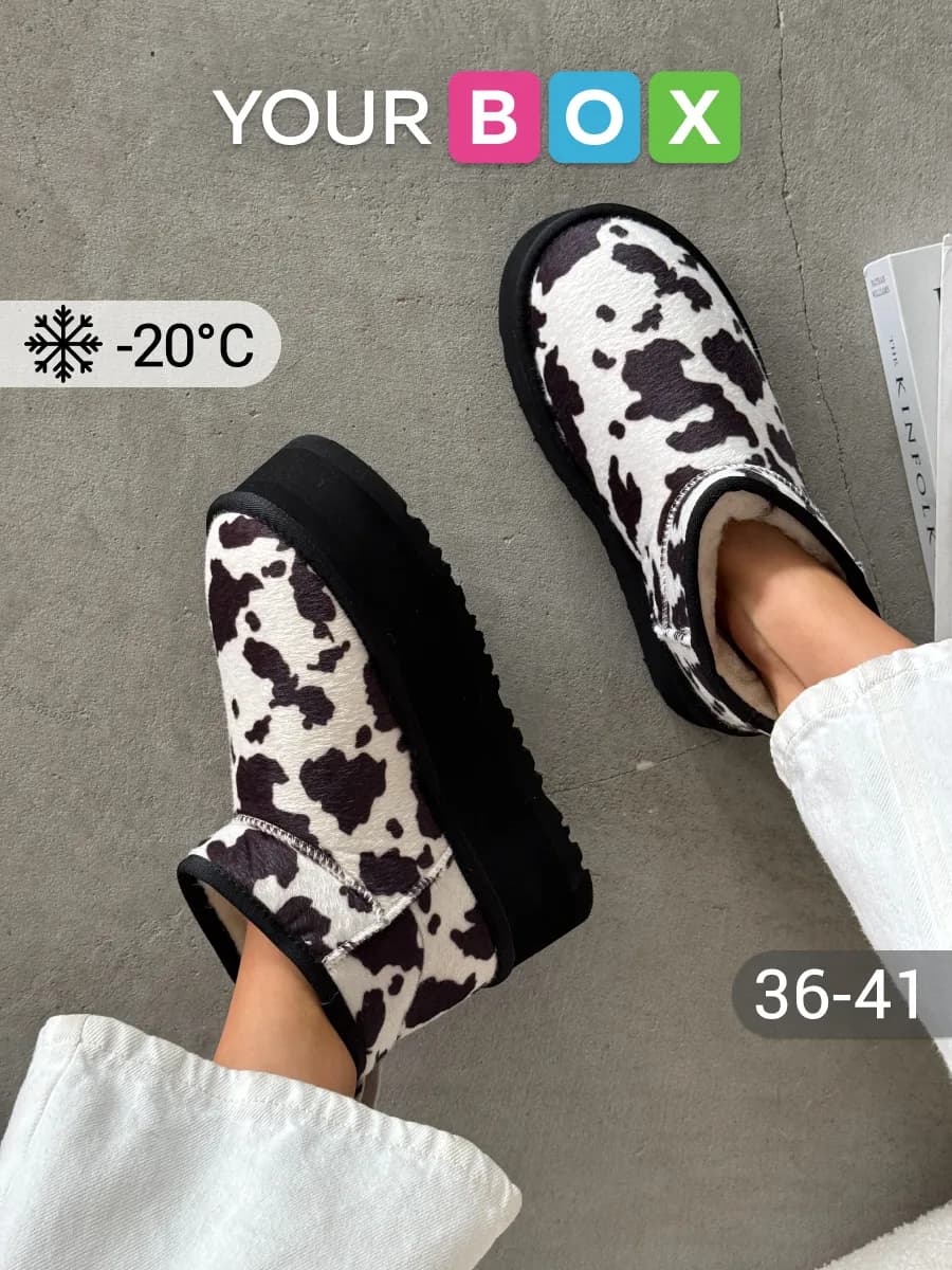 Зимние угги на платформе