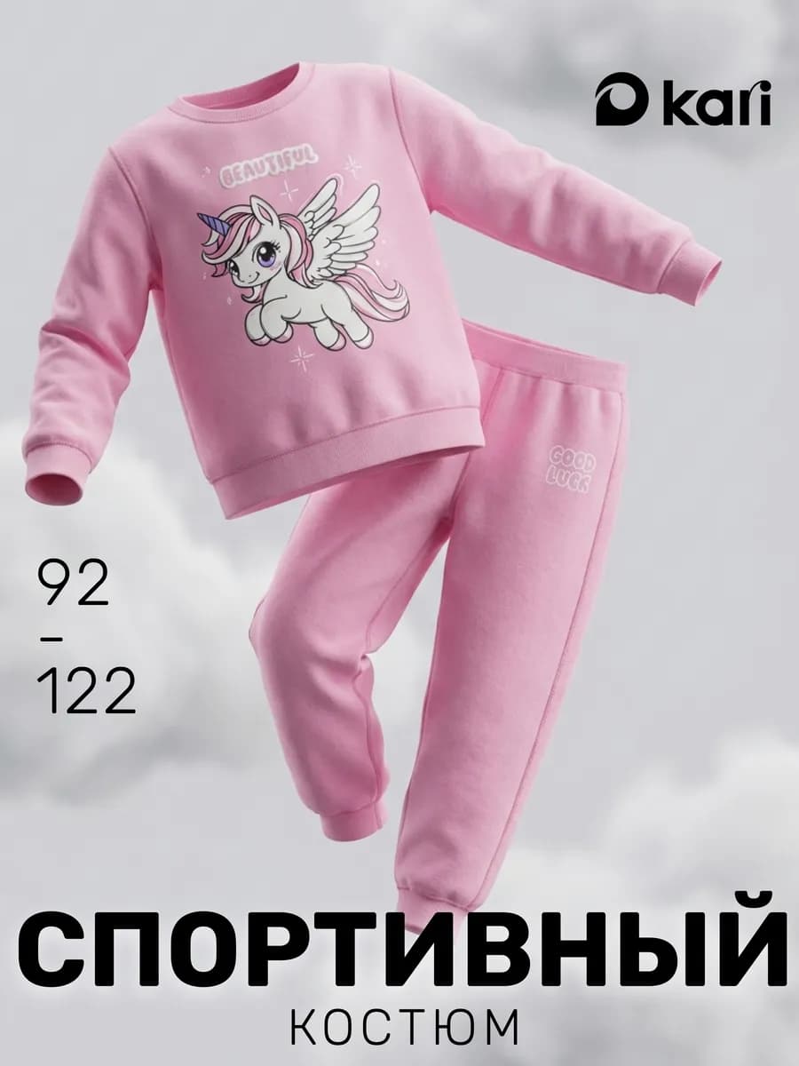 Спортивный костюм для девочки на физкультуру с начесом