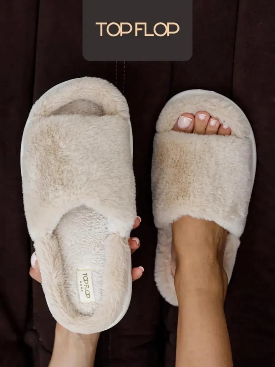 Тапочки домашние на платформе - фото 1