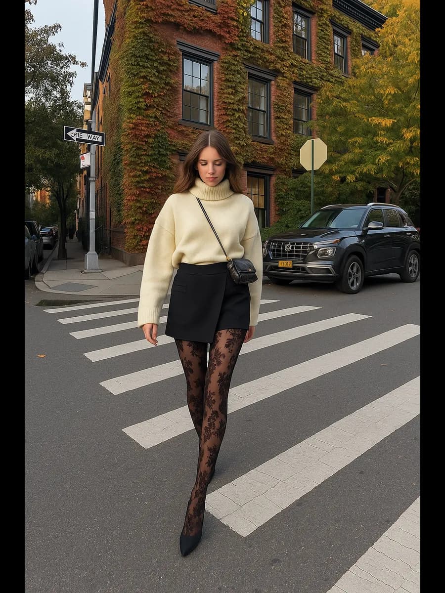 Юбка-шорты с запахом короткая