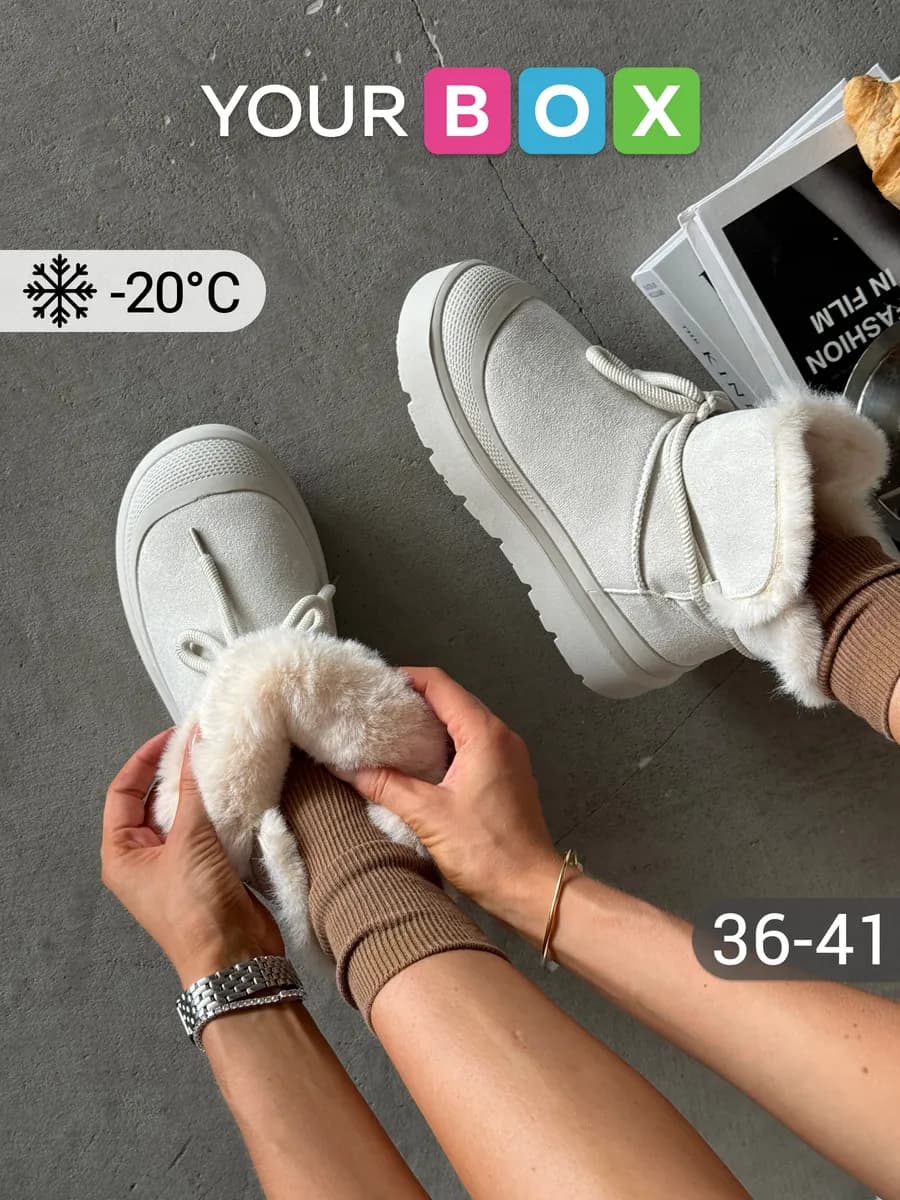 Зимние угги на платформе