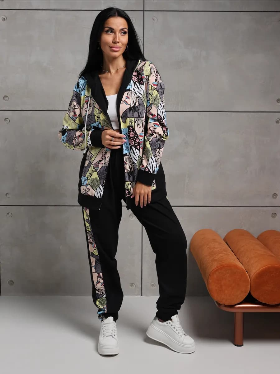 Костюм домашний на молнии без начеса - фото 1