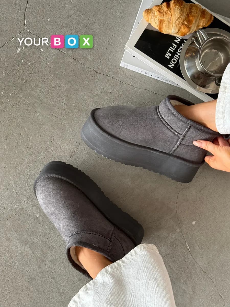 Зимние угги на платформе