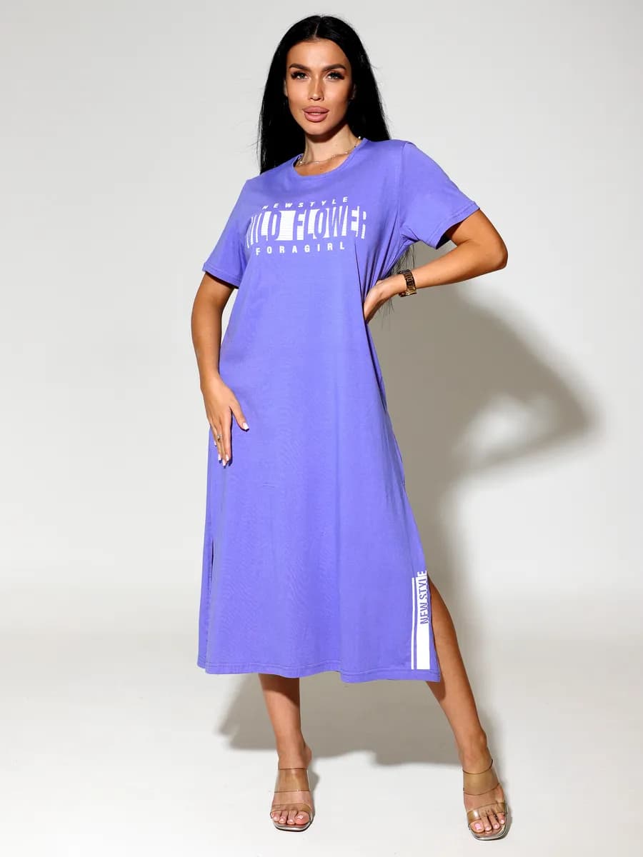 Платье туника домашняя большого размера удлиненная