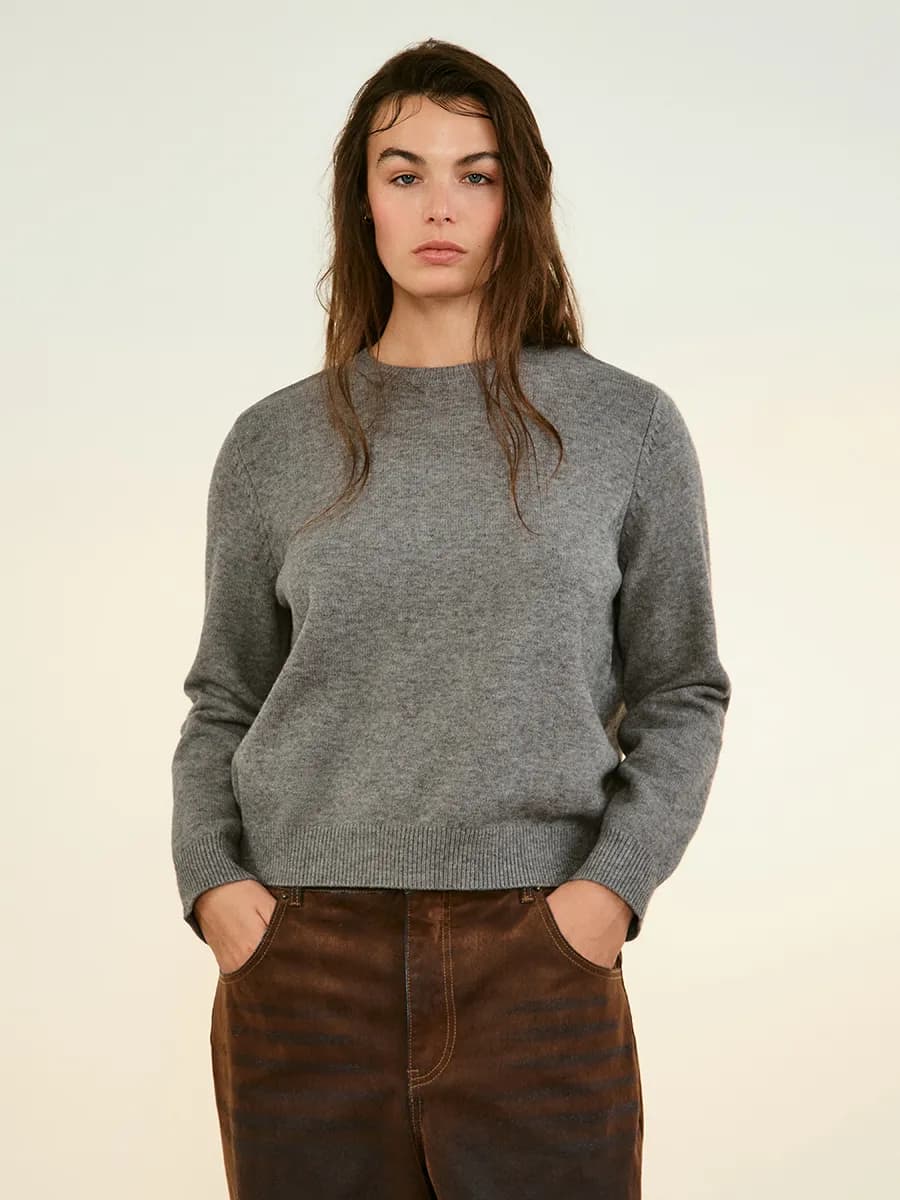 PLUS SIZE Джемпер вязаный свободный