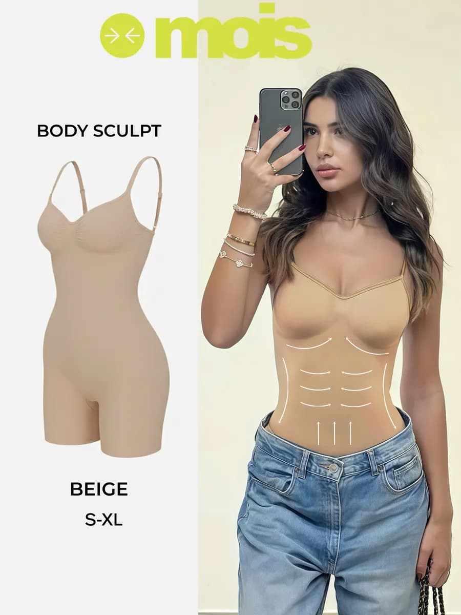 Утягивающий боди с шортами корректирующий комбидресс sculpt