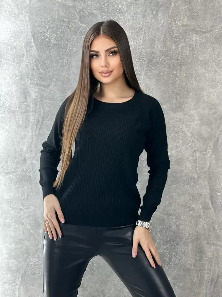 Кофта джемпер лапша рубчик