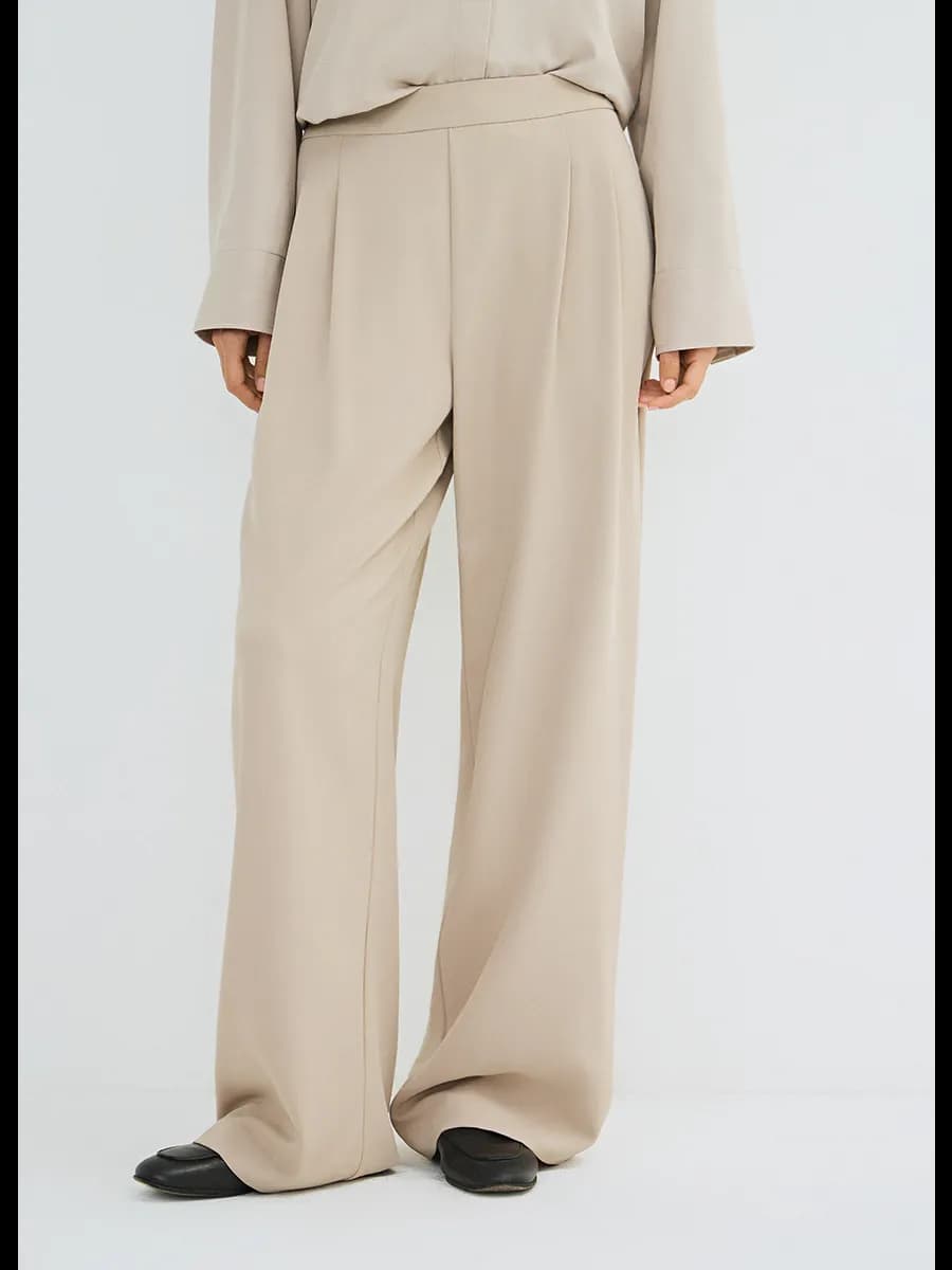 Брюки палаццо на резинке