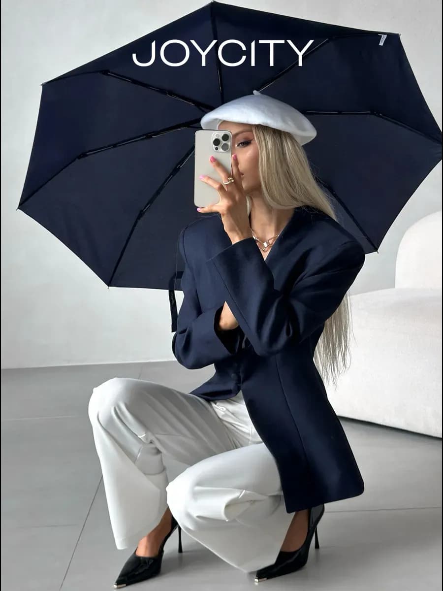 Зонт складной автомат антиветер усиленный легкий