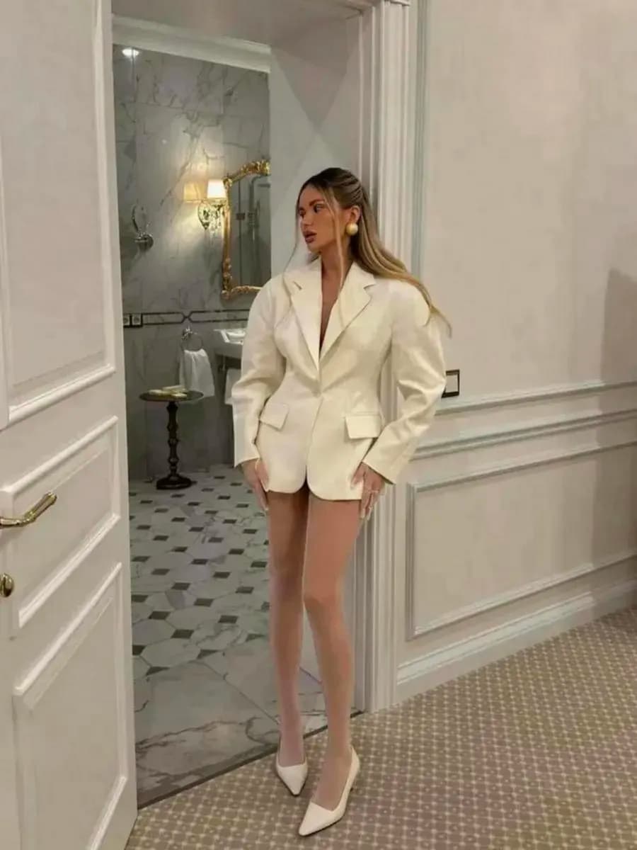 Пиджак приталенный удлиненный - фото 1