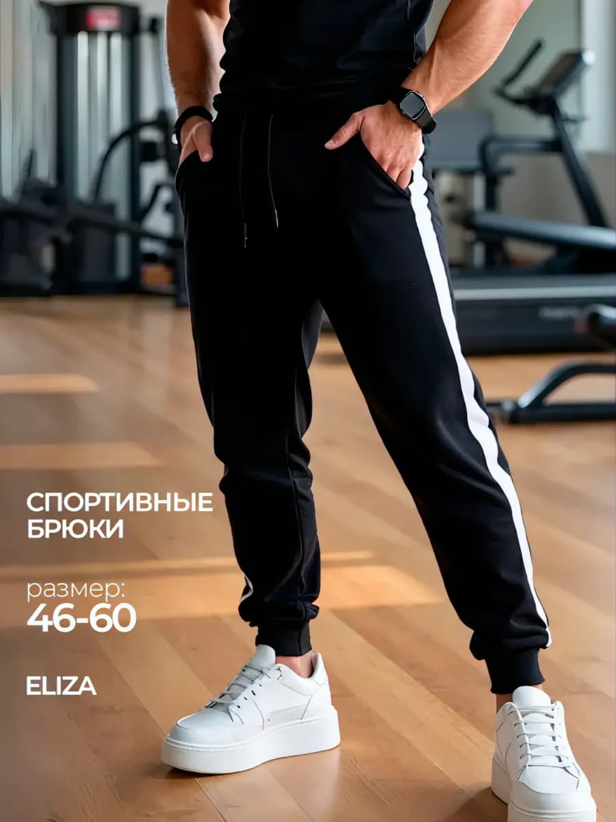Спортивные штаны джоггеры с лампасами