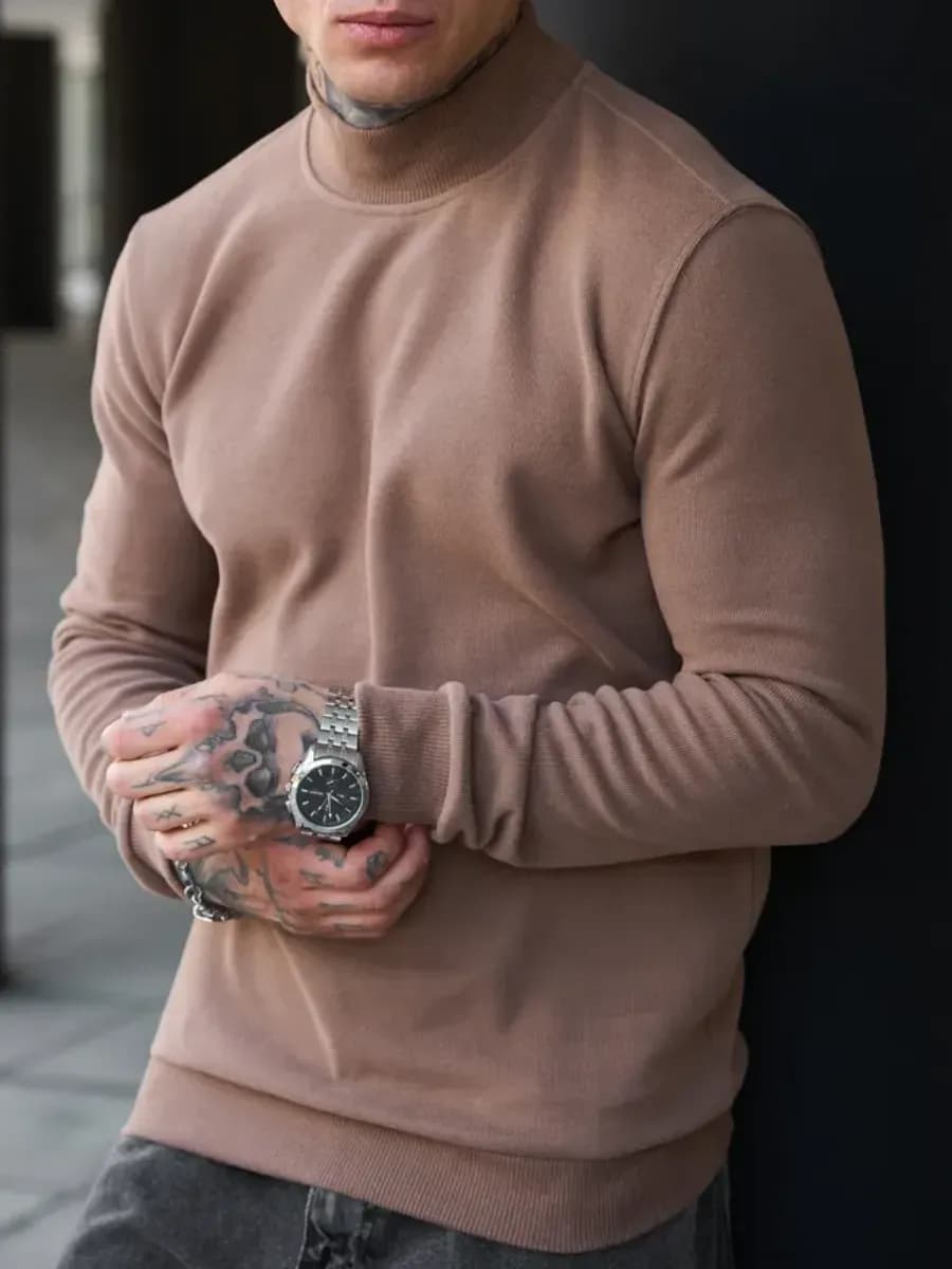 Водолазка с горлом утепленная