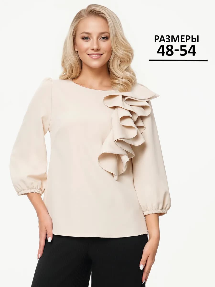 Нарядная блузка вечерняя праздничная офисная