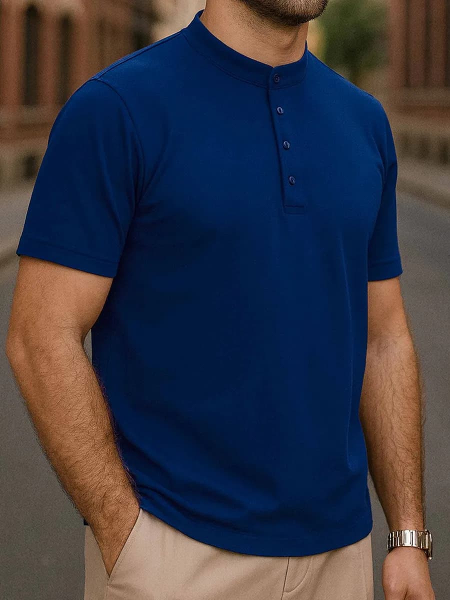 Футболка поло с коротким рукавом базовая