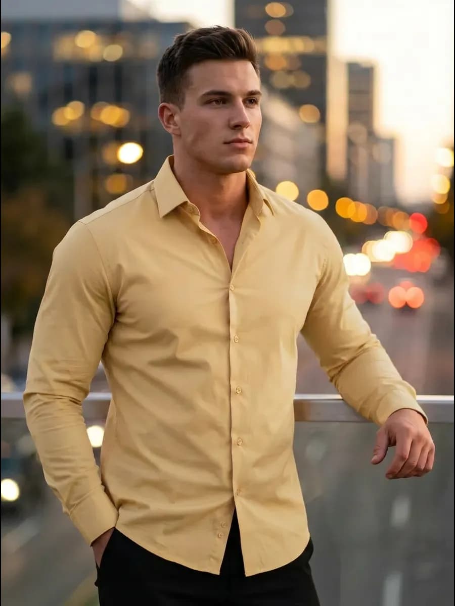 Рубашка с длинным рукавом классическая