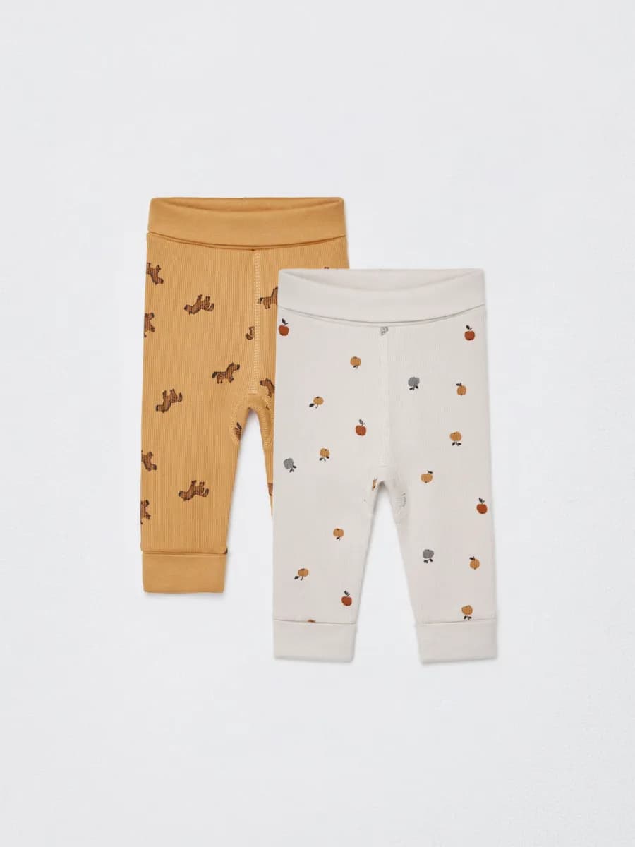 Брюки трикотажные хлопок, набор 2 шт