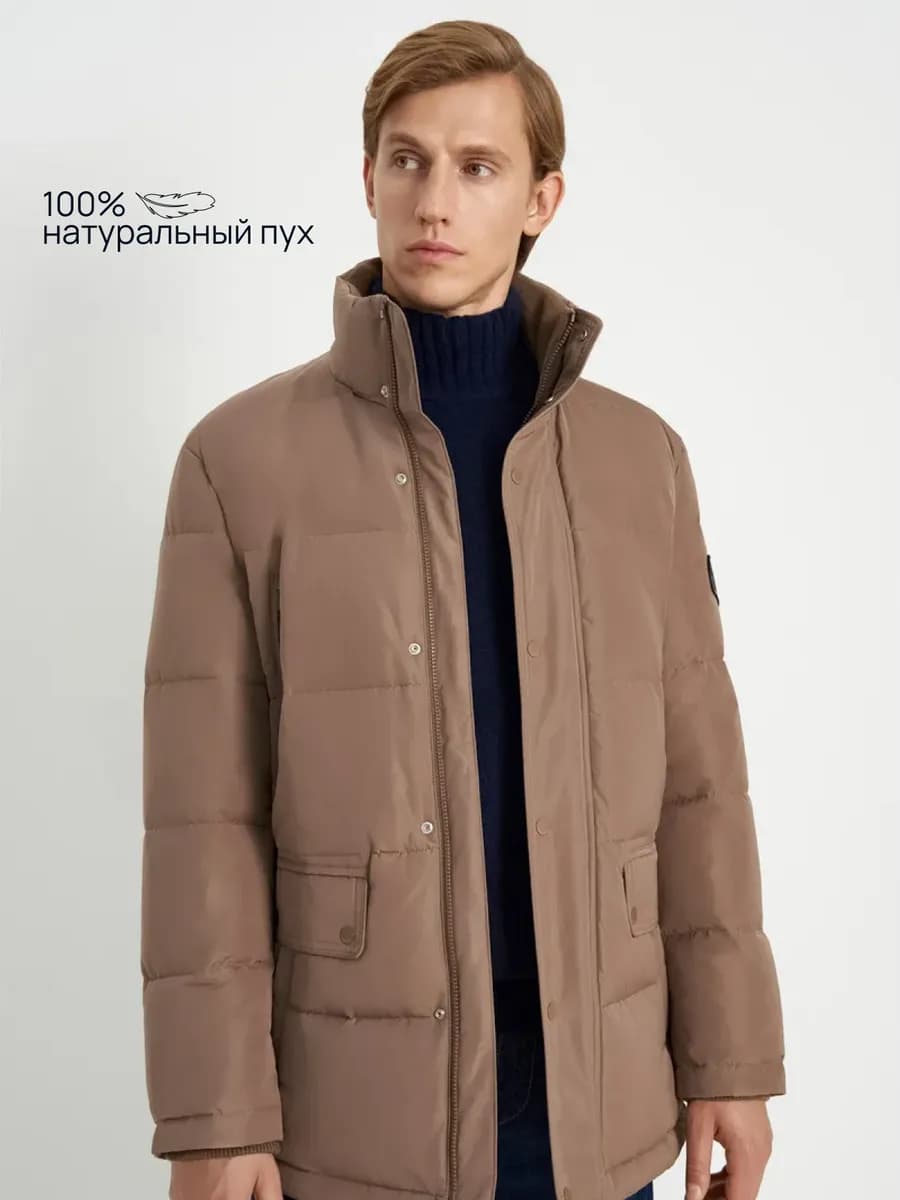 Пуховое полупальто