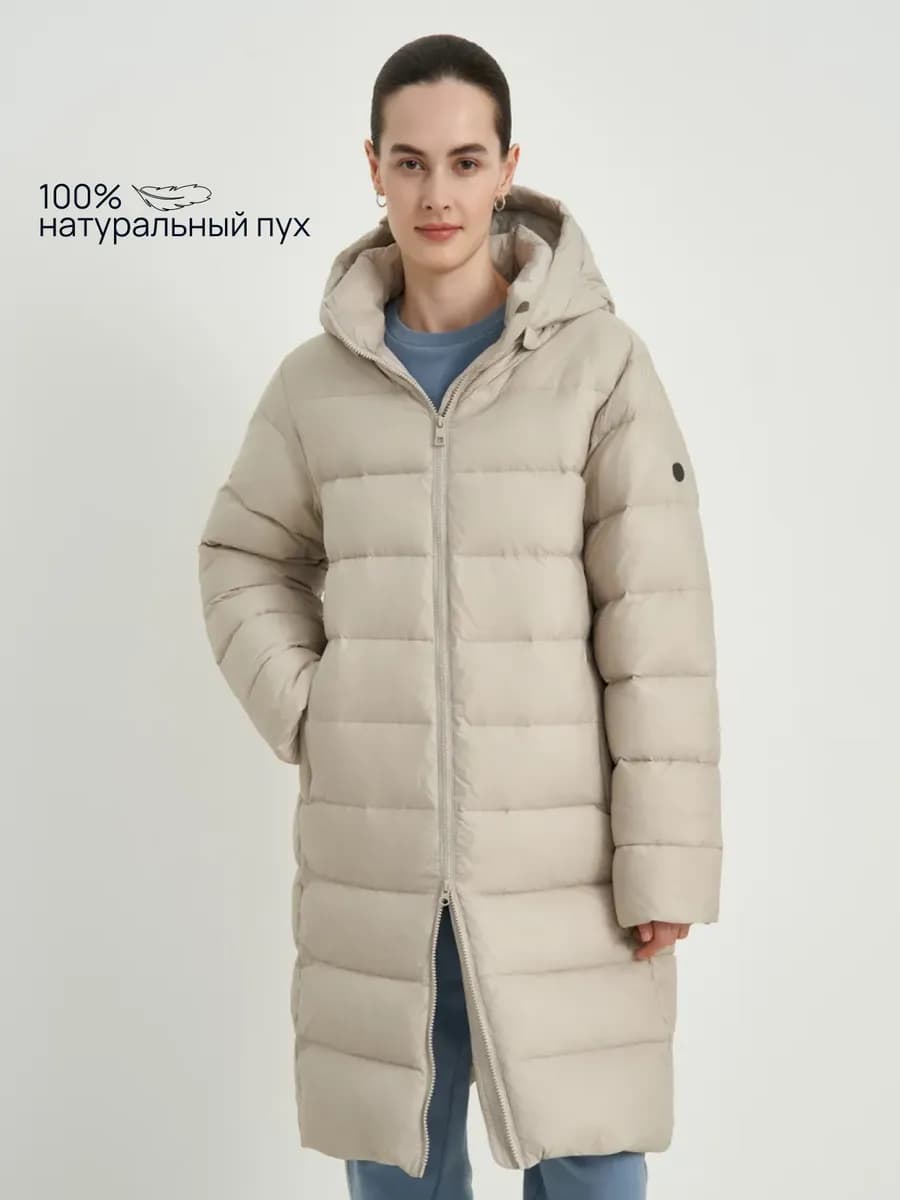 Пуховое пальто - фото 1