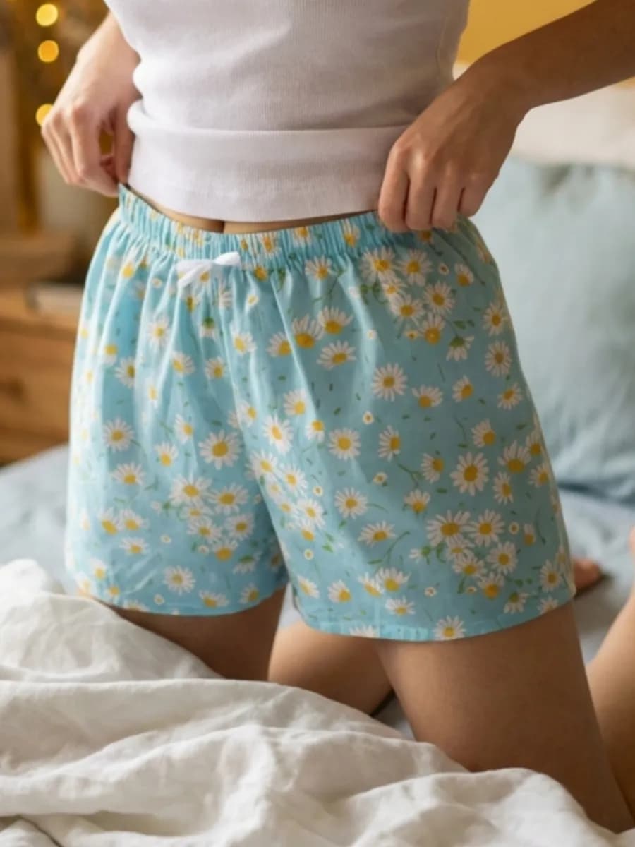 Шорты пижамные домашние из хлопка