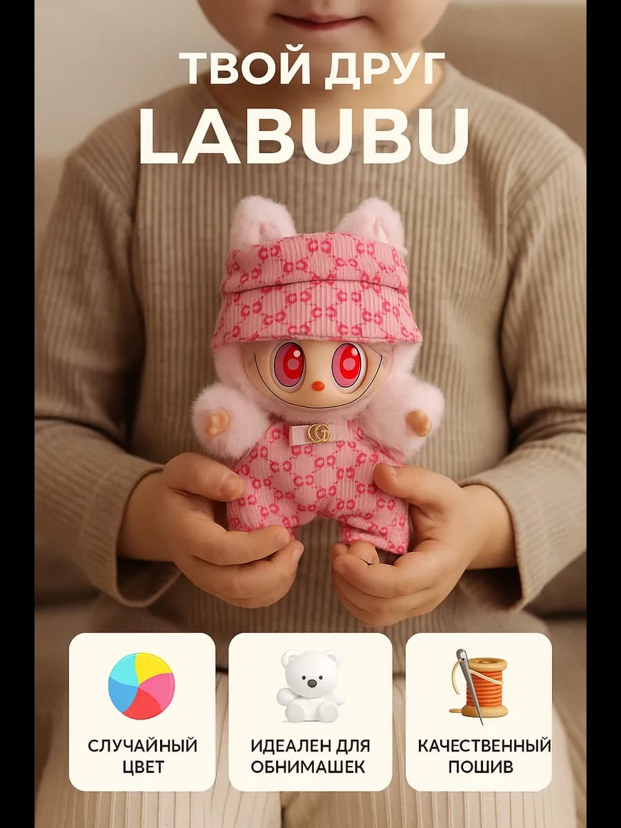 Мягкая игрушка брелок Лабубу - - фото 1