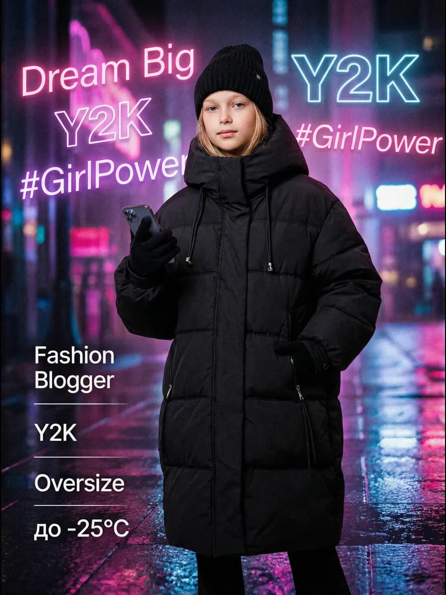 Зимнее Пальто Пуховое OVERSIZE