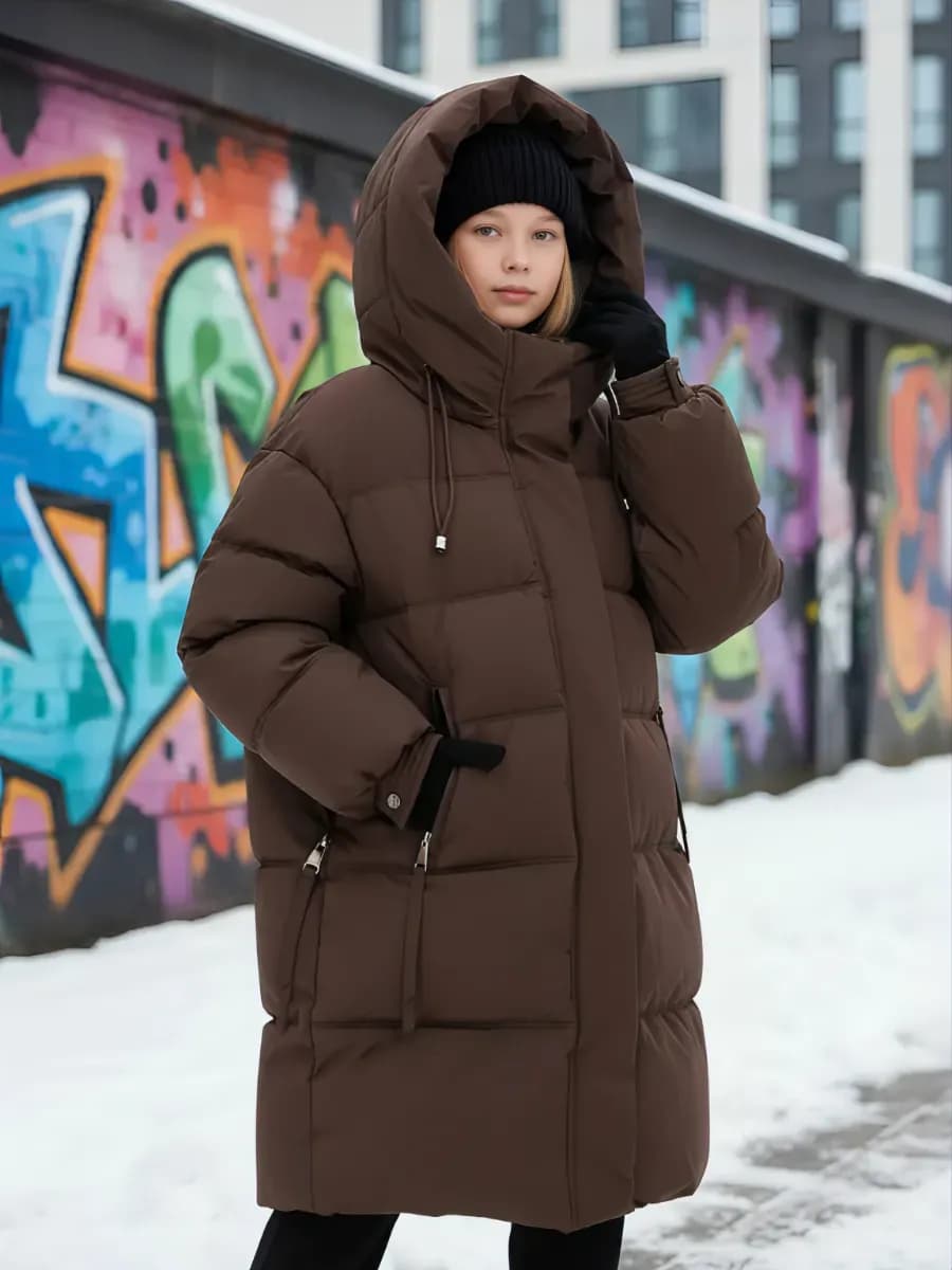 Зимнее Пальто Пуховое OVERSIZE