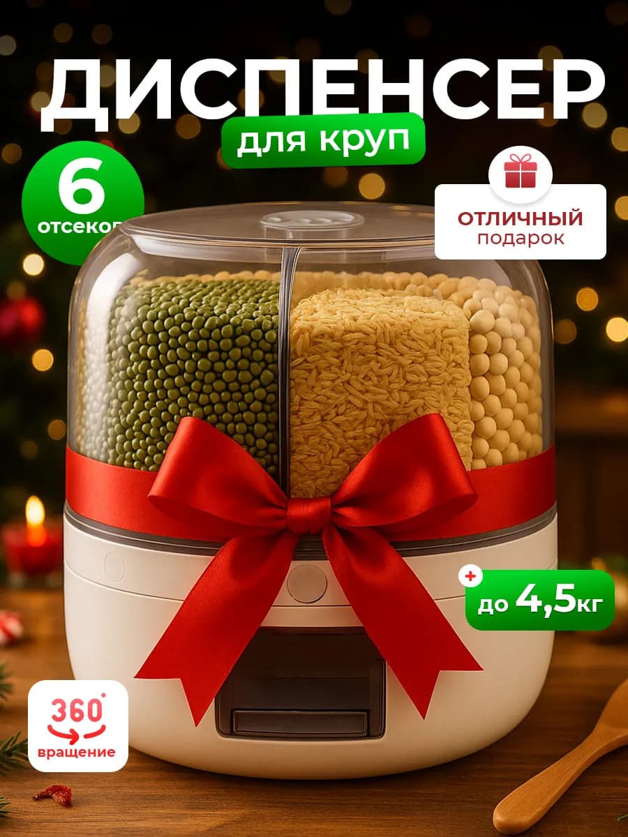 Диспенсер для круп и сыпучих продуктов