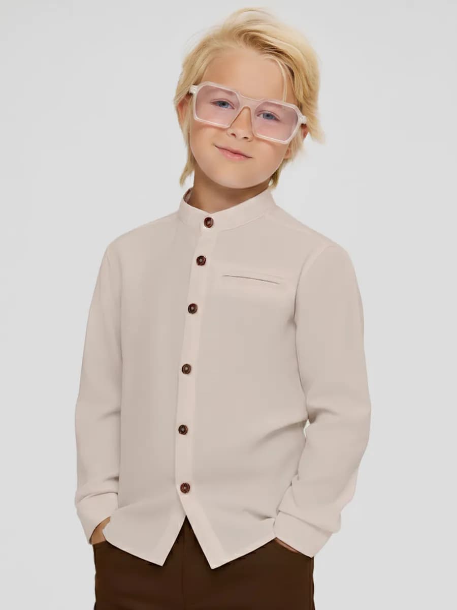 Рубашка воротник стойка