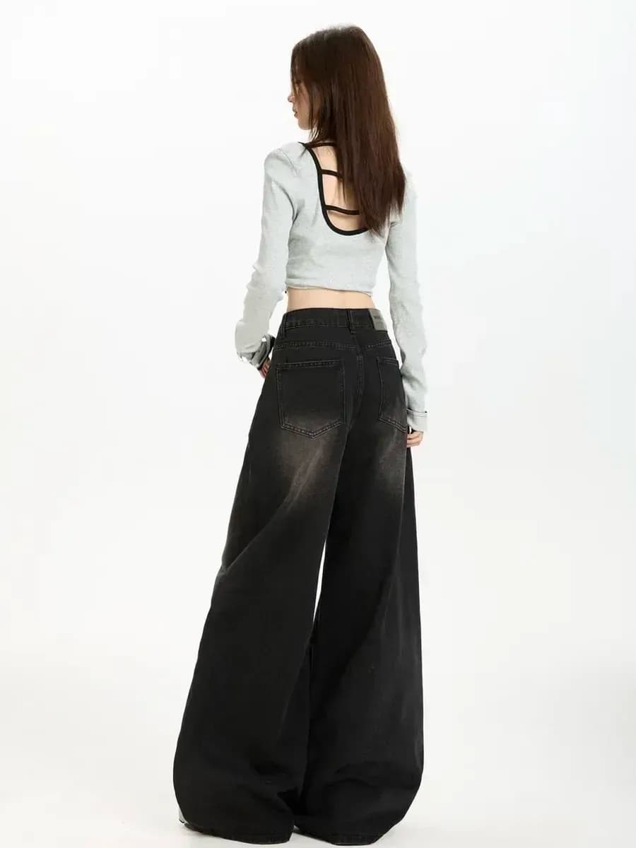 Джинсы широкие багги y2k