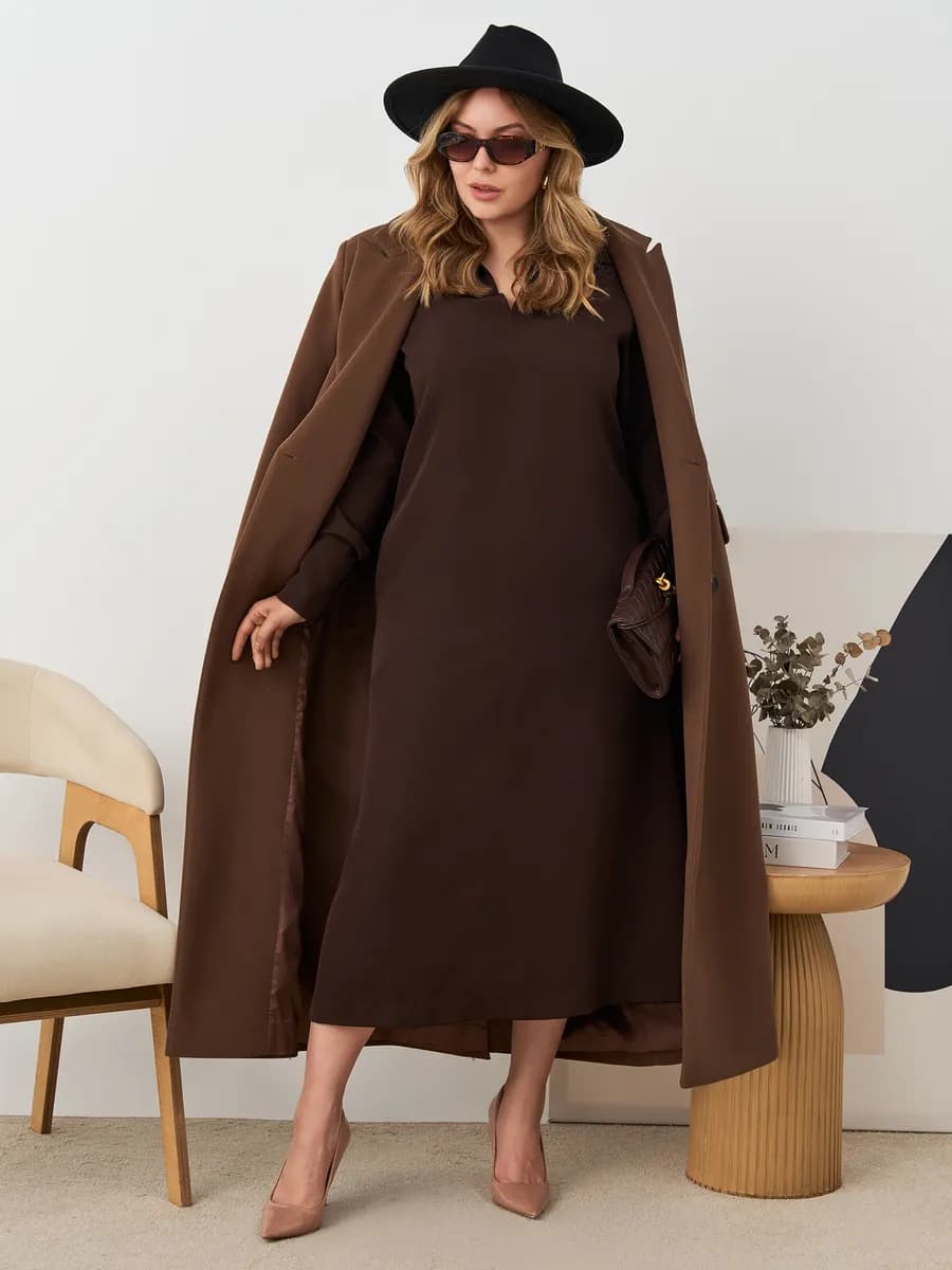 Платье праздничное теплое больших размеров