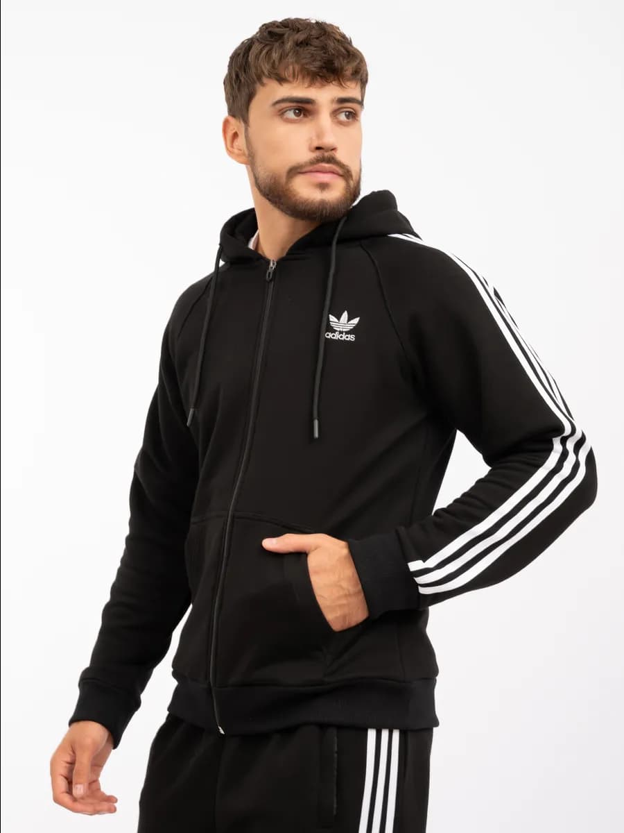 Костюм спортивный на молнии с капюшоном