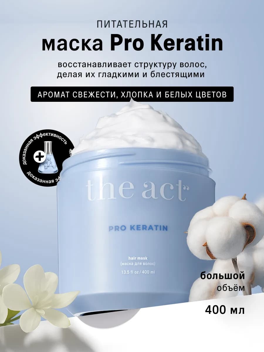 Маска для волос c кератином PRO KERATIN 400 мл