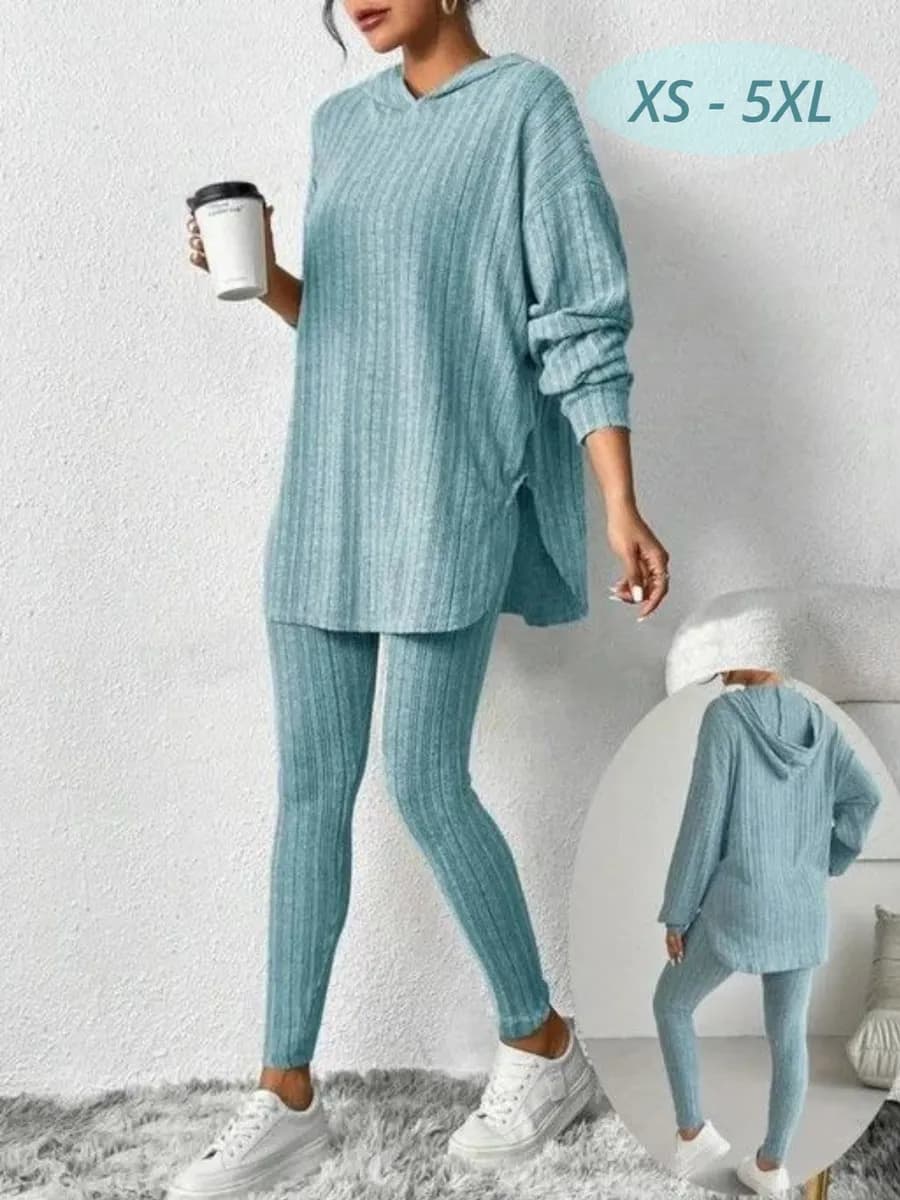 Комплект повседневный женский туника с леггинсами