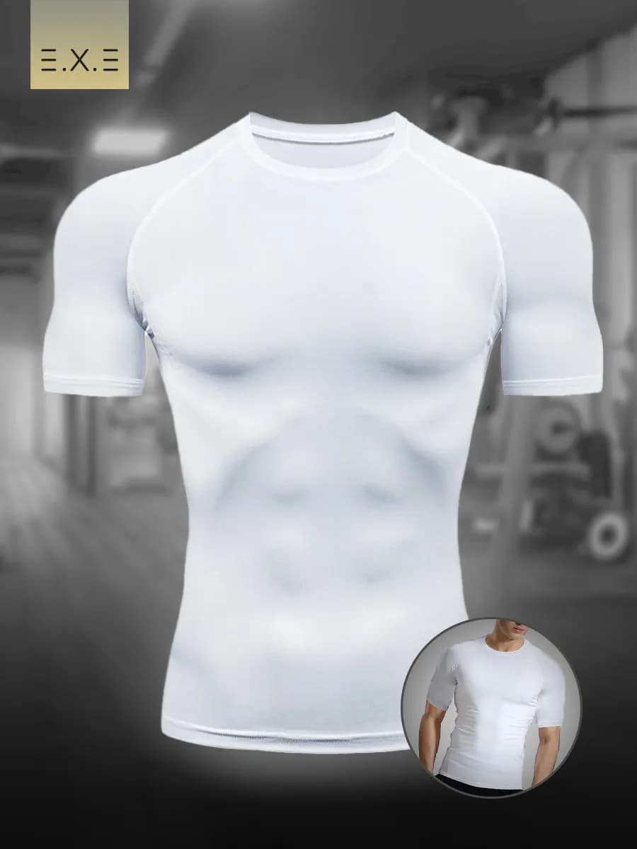 Спортивная футболка обтягивающая компрессионный рашгард