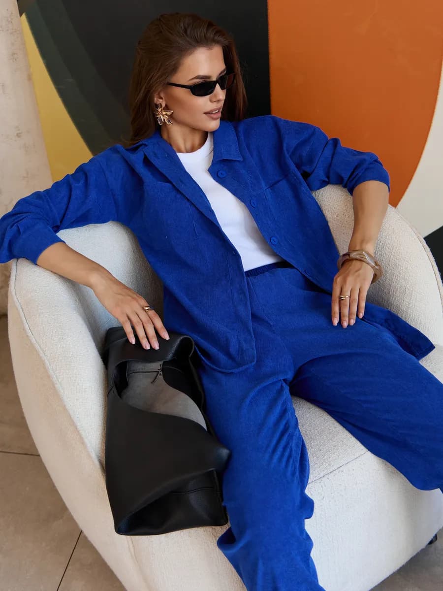 костюм женский вельветовый