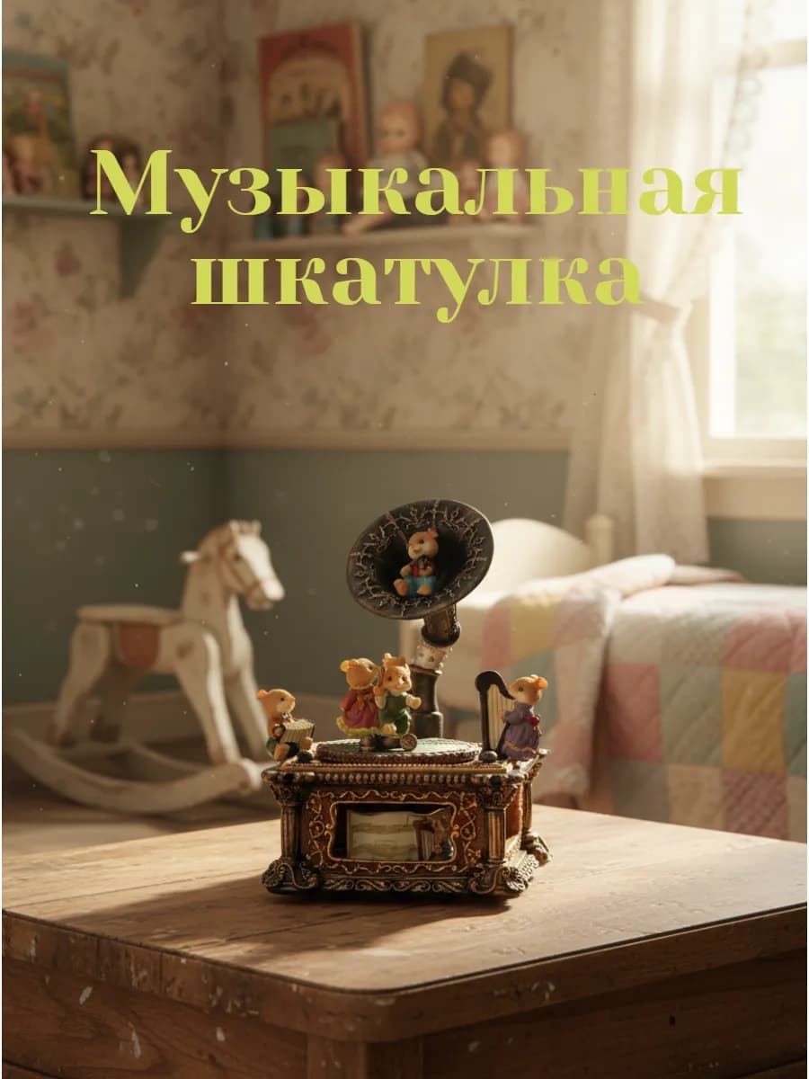 Музыкальная шкатулка "Мышата"