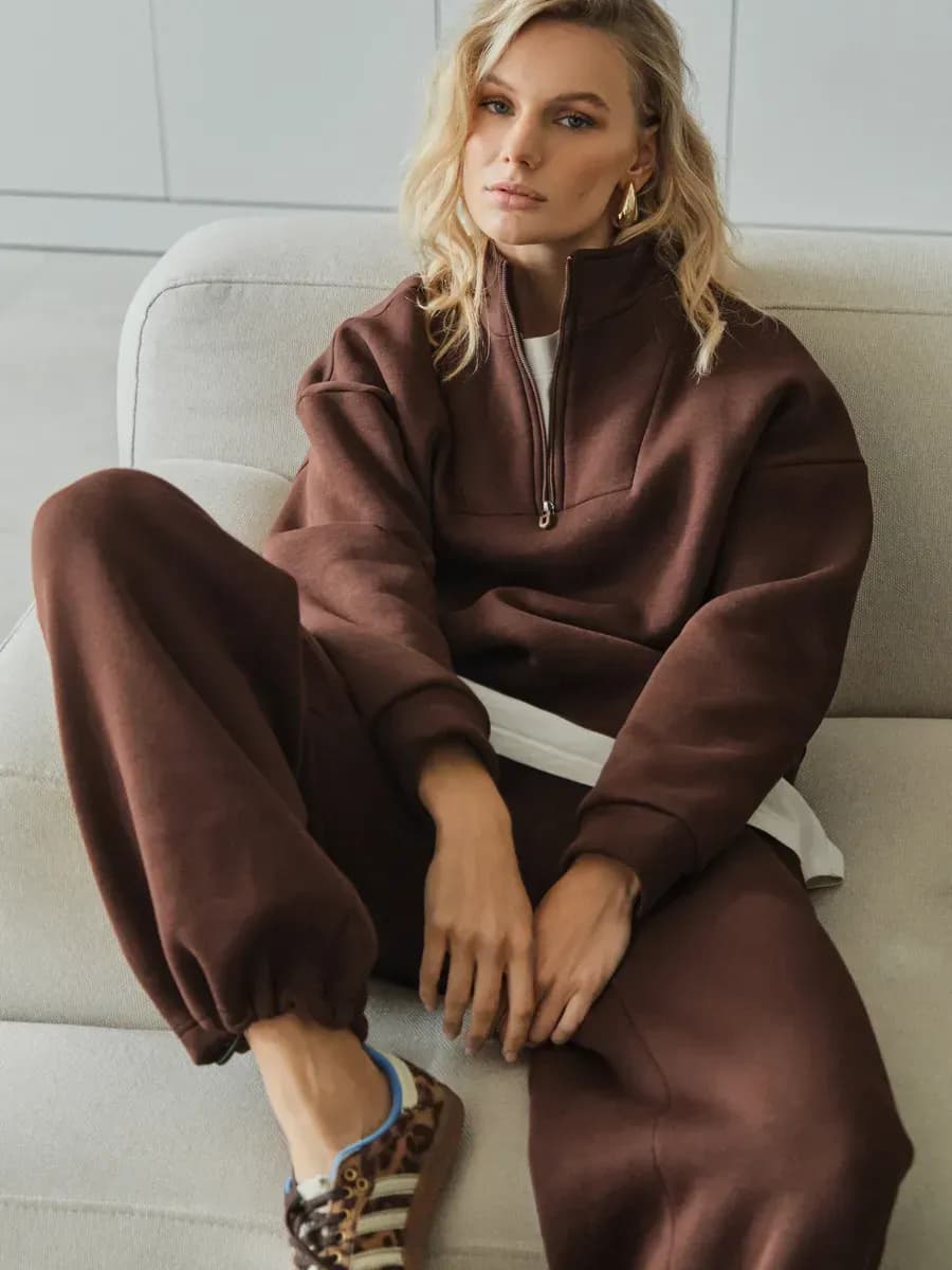 Спортивный костюм оверсайз теплый