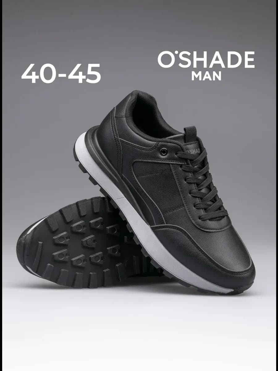 Кроссовки мужские черные демисезонные