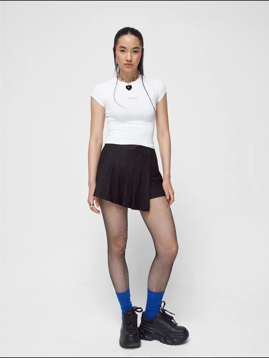 Футболка топ облегающий - фото 1