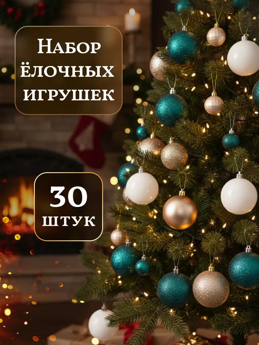 Новогодние украшения шары на елку