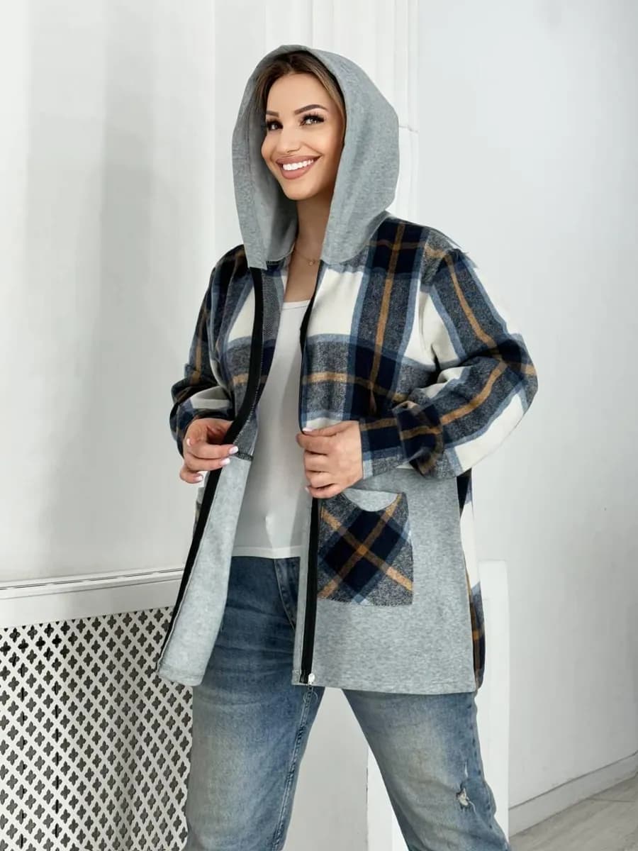 Толстовка на молнии c капюшоном