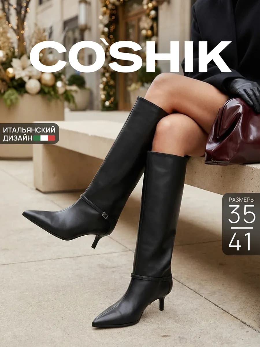 Сапоги демисезонные на каблуке