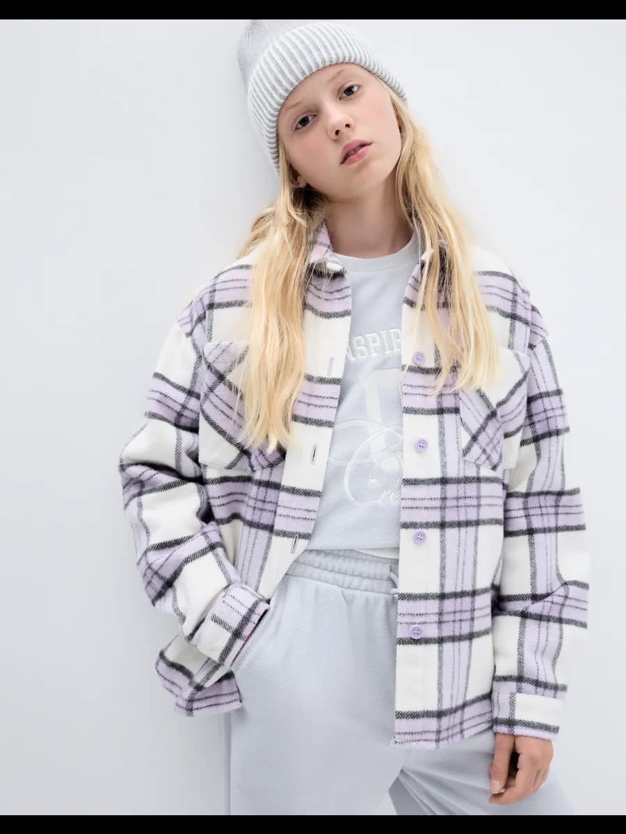 Рубашка oversize в клетку