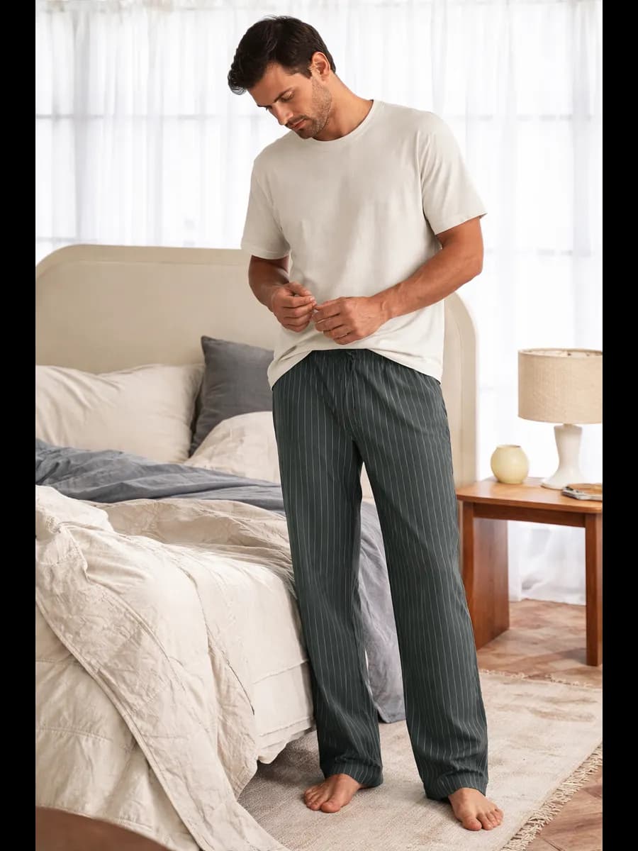 Брюки мужские домашние хлопок в полоску