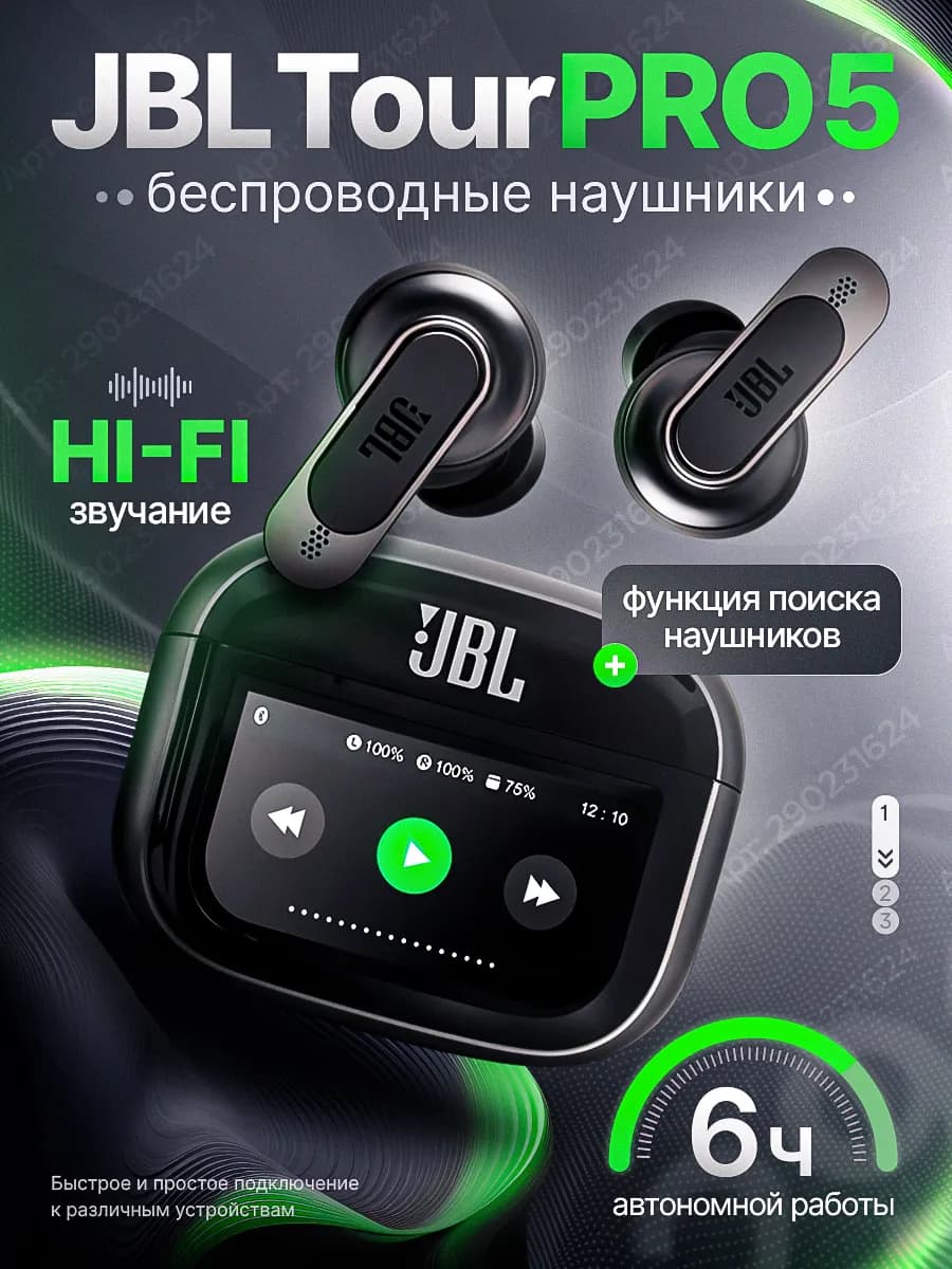 Наушники беспроводные с шумоподавлением и микрофоном
