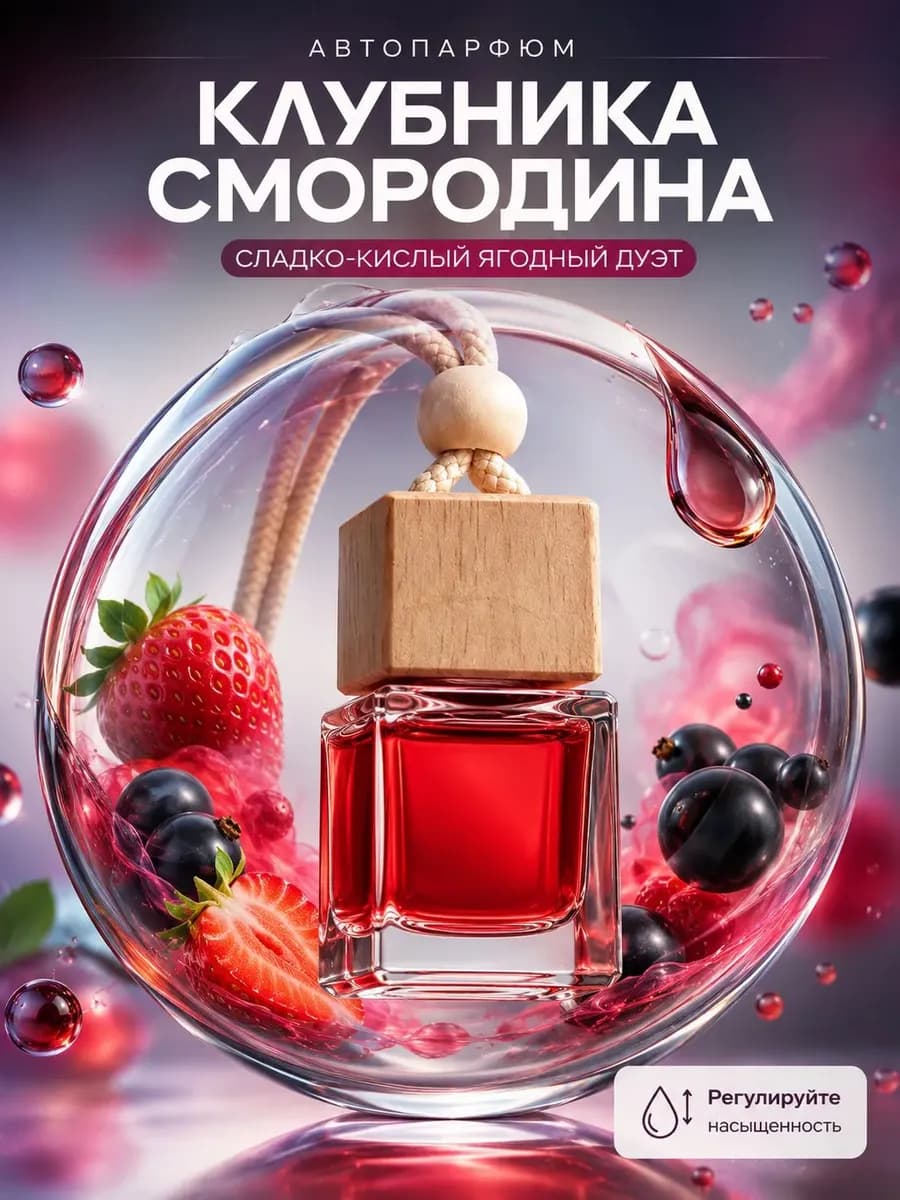 Ароматизатор в машину клубника мужской женский вонючка
