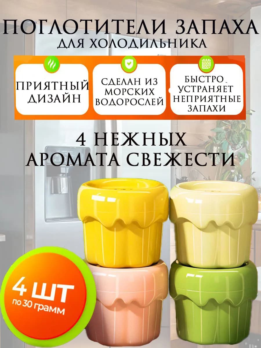 Поглотитель и нейтрализатор запаха для холодильника