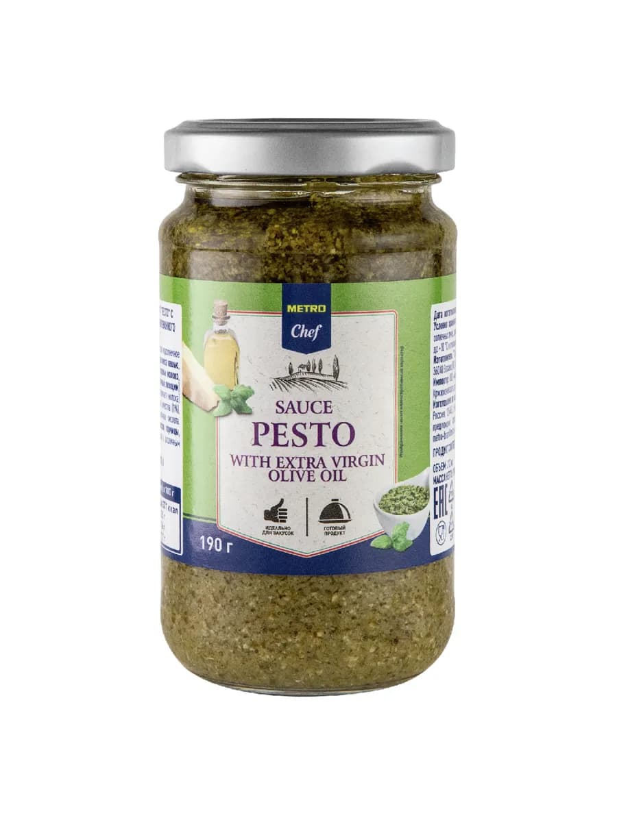 Соус Pesto с оливковым маслом Extra Virgin для вт