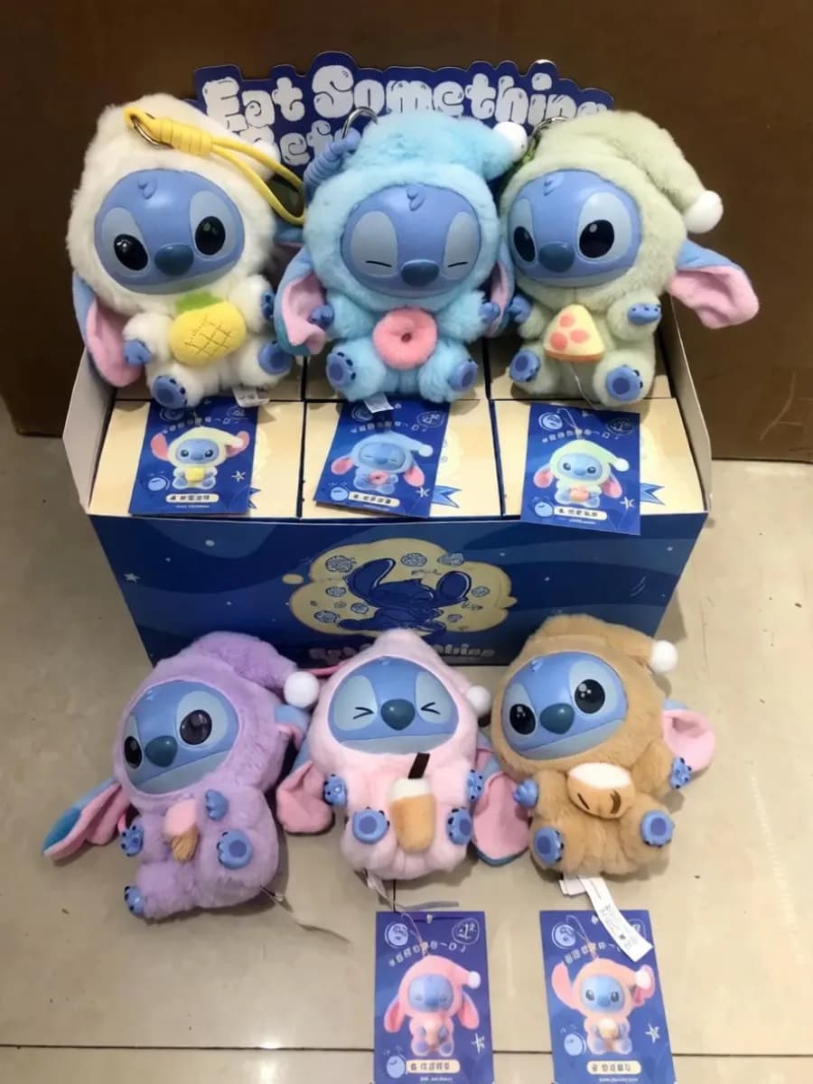 Игрушка лабубу стич в сюрприз боксе с подарком