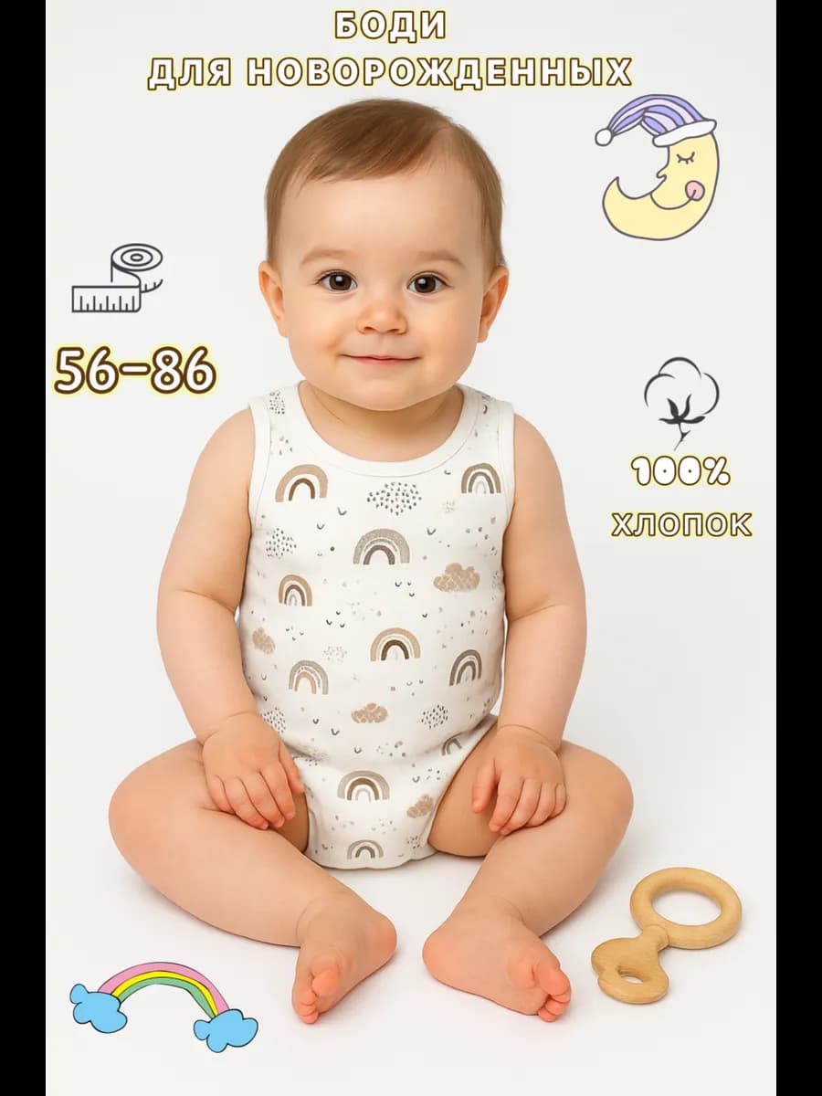 Боди для новорожденных - фото 1